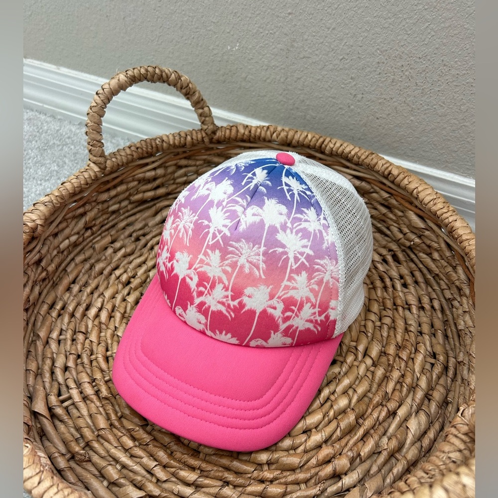J Crew Kids Adjustable Palm Tree Swim Hat, size M-L